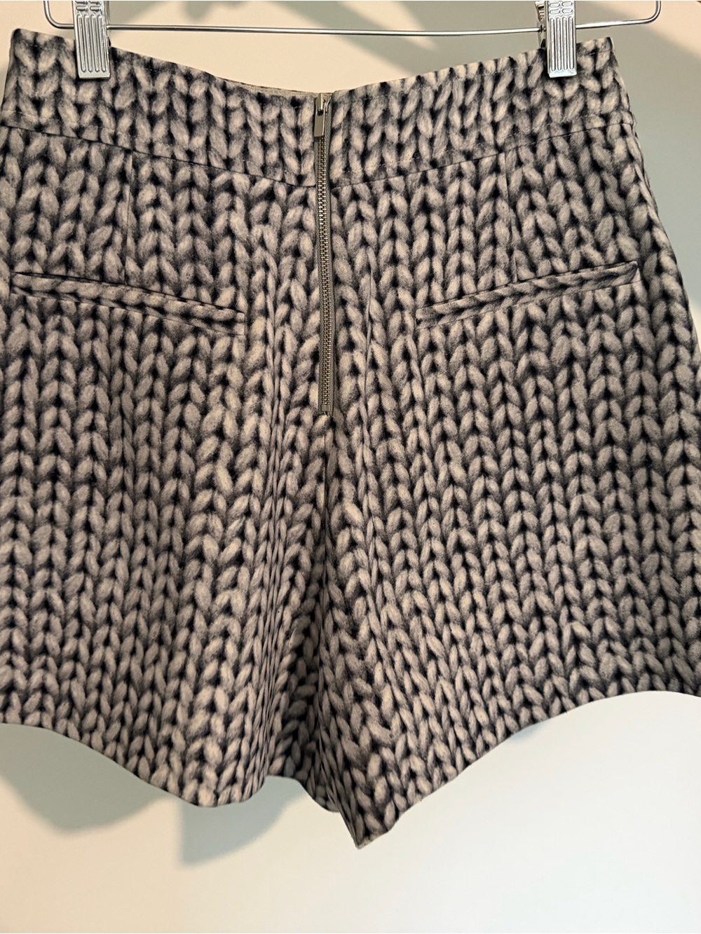 Banana Republic High-Waist Chunky Knit Shorts - Gray